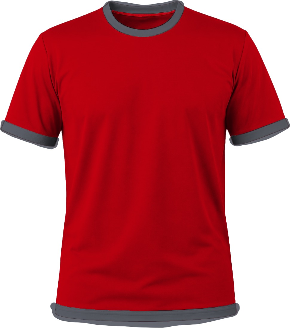 Ringer Ladies Crew Neck T-shirt, Fitted Short Sleeve, Reverse Birdseye