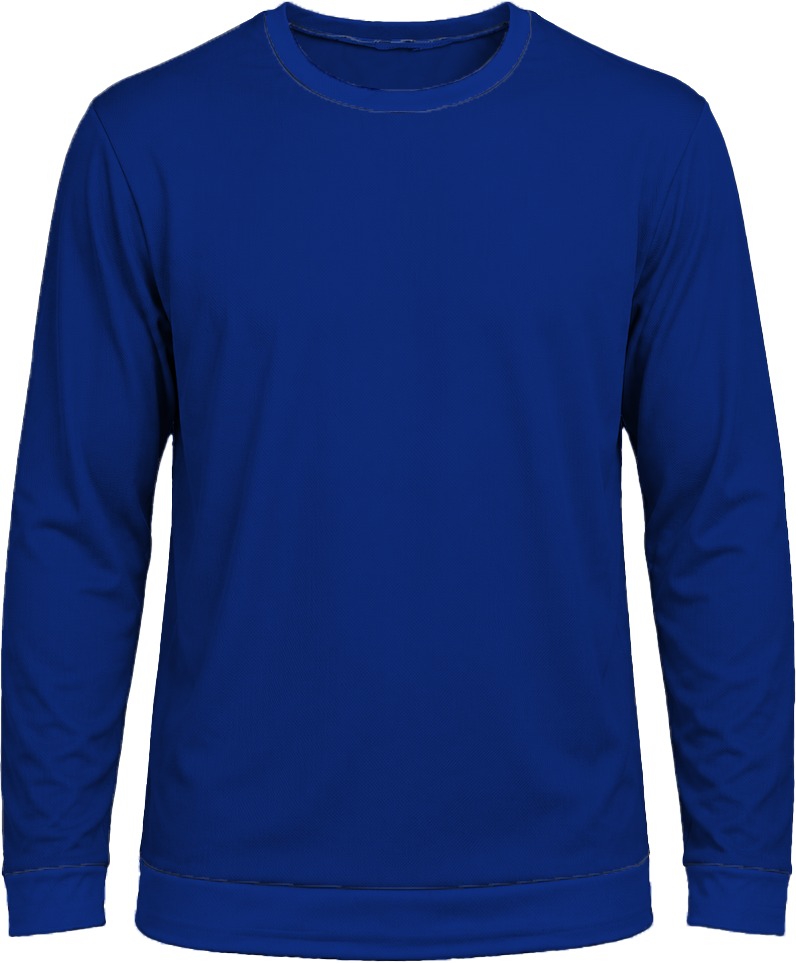 +27 Unisex Crew Neck T-shirt, Fitted Long Sleeve, Birdseye