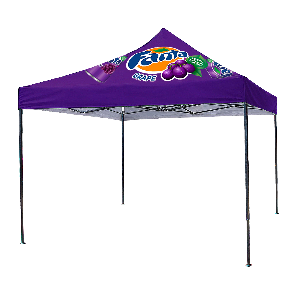 Gazebo 3 x 3m, Dye Sub, Econo with Hammered Steel Finish Frame, Complete