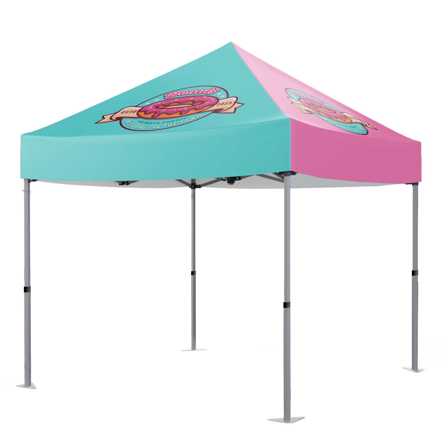 Gazebo 3 x 3m, Dye Sub, Econo Aluminium, Complete