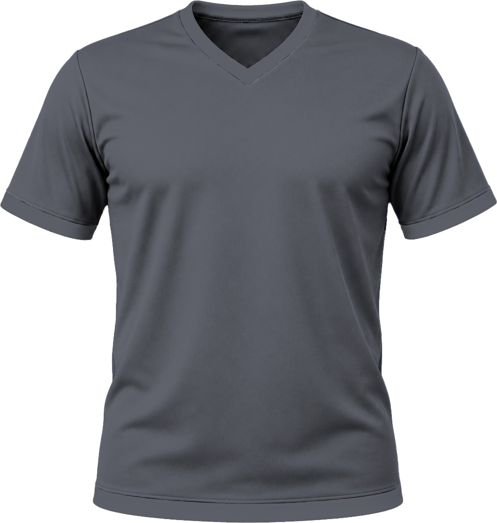 +27 Kiddies V-Neck T-shirt, Fitted Short Sleeve, Birdseye