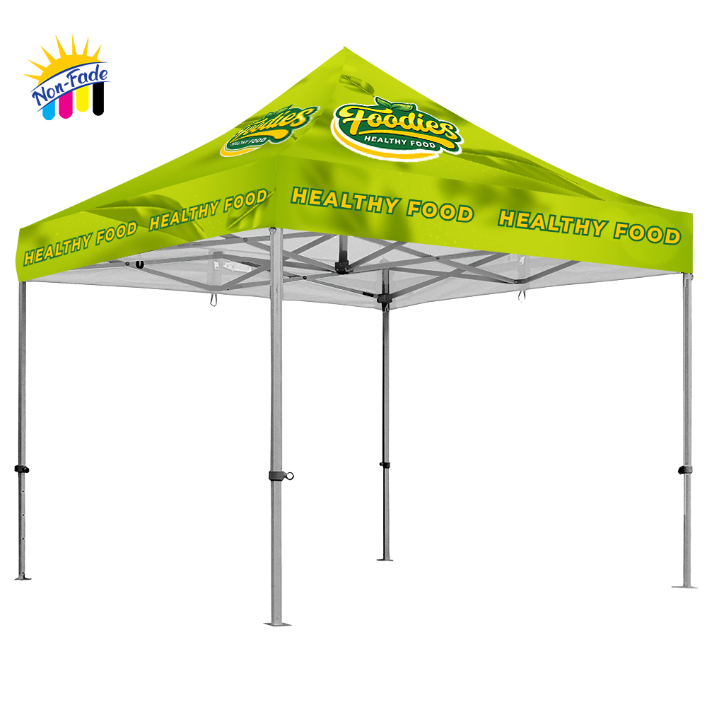 Gazebo 3 x 3m, UV Print, Hexagon Aluminium, Complete