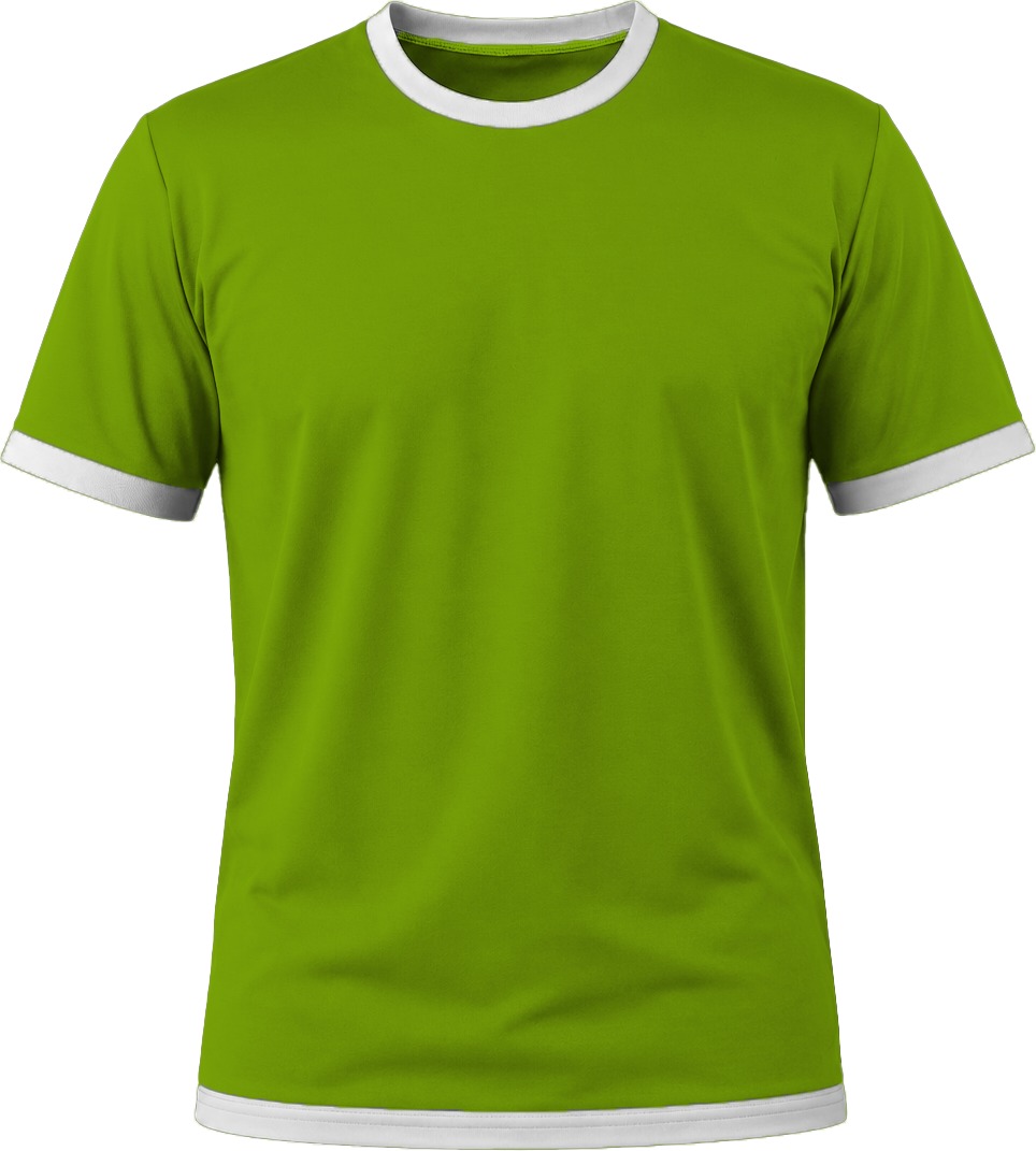 Ringer Unisex Crew Neck T-shirt, Fitted Short Sleeve, Reverse Birdseye