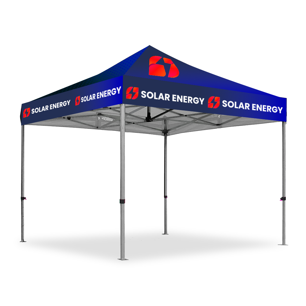 Gazebo 3 x 3m, Dye Sub, Hexagon Steel, Complete