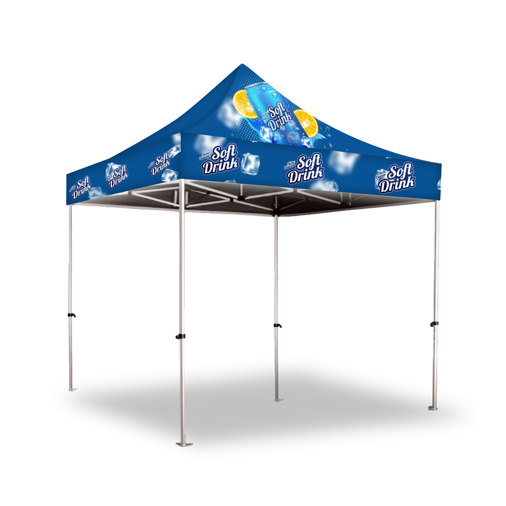 Gazebo 2 x 2m, UV Print, Aluminium, Complete