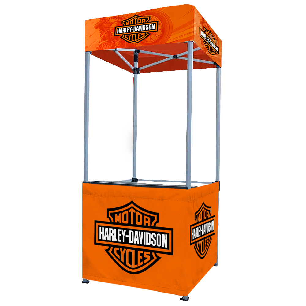 Tower Kiosk 1 x 1m, Dye Sub, Aluminium Composite, Complete
