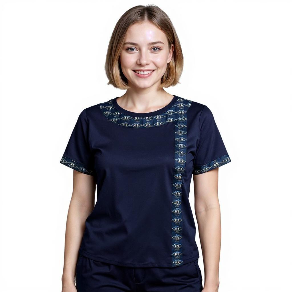 Samburu Dye Sub Border Scrubs Ladies