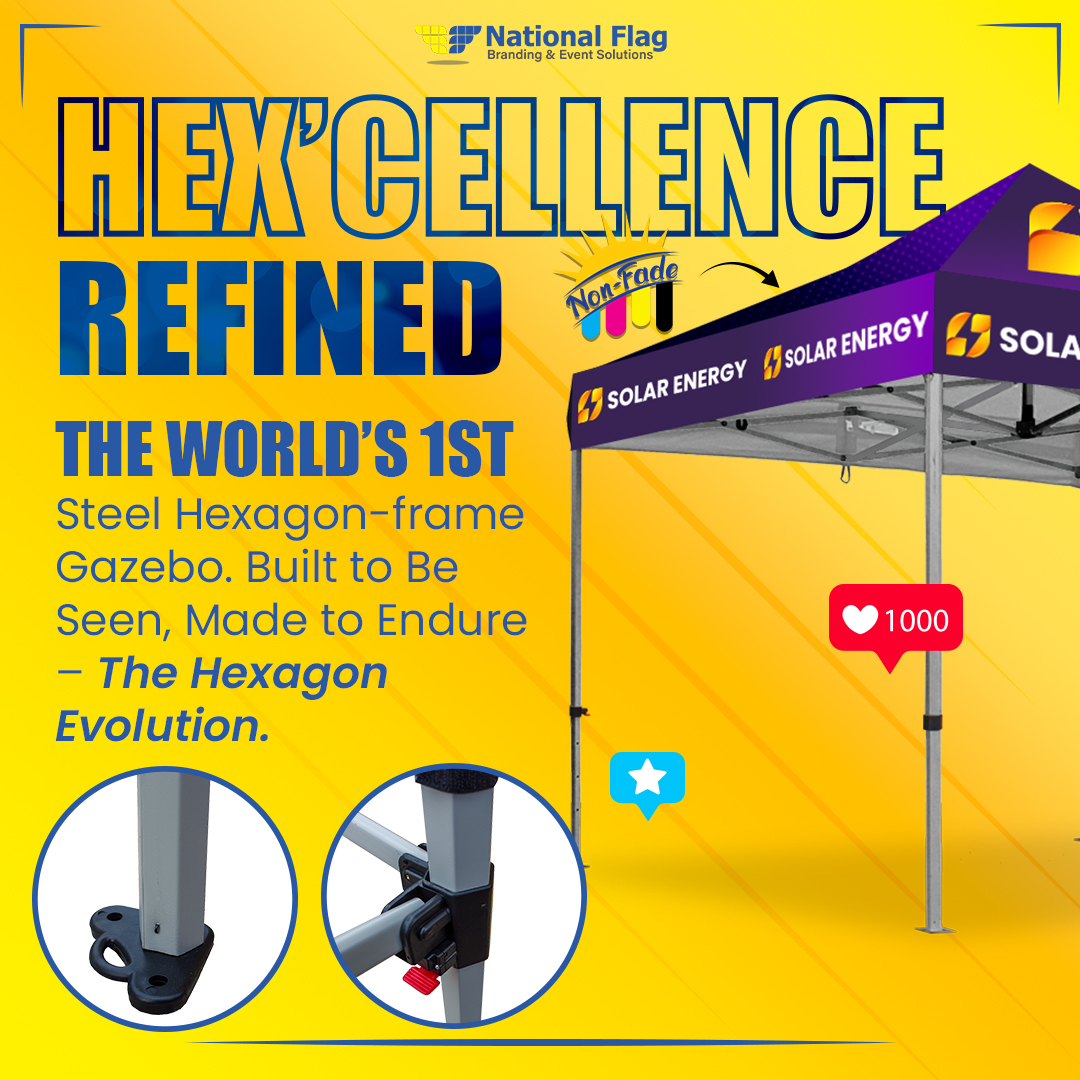Introducing the World's First Premium Hexagon Steel Frame Gazebo for Resellers